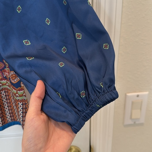 Anthropologie Current Air Paisley Patterned Blouse Size Medium - Picture 6 of 9